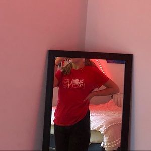 Girls Large Love Ski Themed Shirt